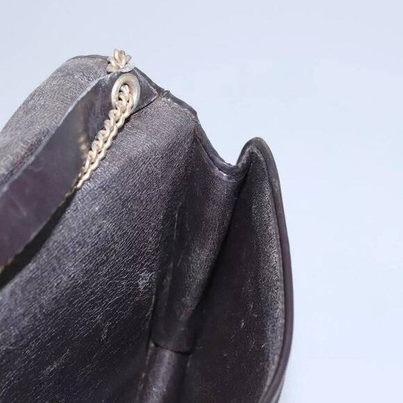 Christian Dior Trotter Canvas Chain Shoulder Bag Brown Gold Auth BD118 - Picture 11 of 16